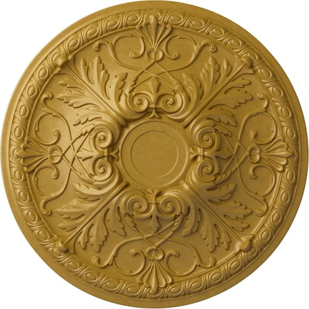 Tristan Ceiling Medallion (Fits Canopies Up To 5 1/2), Hand-Painted Iridescent Gold, 26OD X 3P